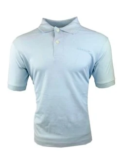 Guess Mens SS Polo Shirt Light Blue
