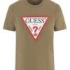 Guess Mens SS Triangle Logo T-Shirt Olive Green -Casa Moda Store guess mens ss triangle logo t shirt olive green northern ireland belfast lisburn 707