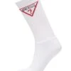 Guess Mens Triangle Logo Crew Socks 1 Pack White 6-11 UK -Casa Moda Store guess mens triangle logo crew socks 1 pack white 6 11 uk northern ireland belfast lisburn 339