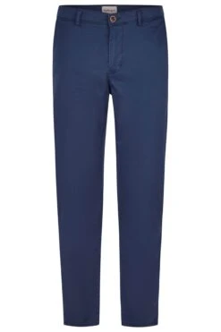 Hattric Mens Harvey Slim Chino Trousers Navy