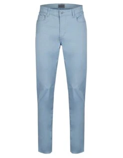 Hattric Mens Hunter 5 Pocket Straight Leg Trousers Blue