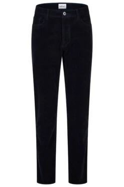 Hattric Mens Hunter Corduroy Trousers Smoke Navy Blue