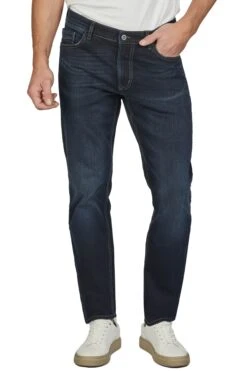 Hattric Men's Jeans Hunter Straight Leg Stretch 688465/89 Blue Black