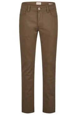 Hattric Men's Trousers Harris Stretch 688455 Cosy Structure Mid Brown