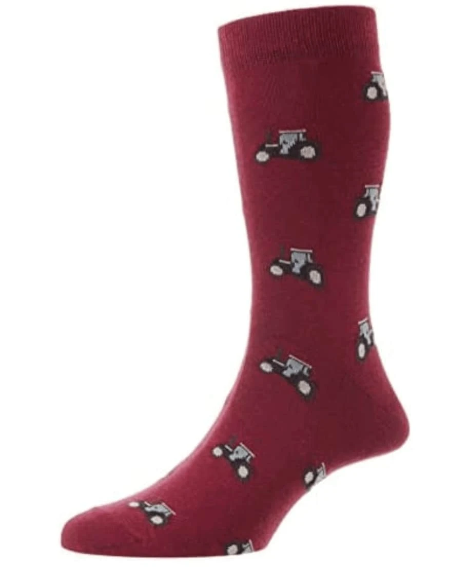 HJ Hall HJ61 Cotton Rich Tractor Design Socks UK 6-11 4 HJ Hall HJ61 Cotton Rich Tractor Design Socks UK 6-11 - Image 2