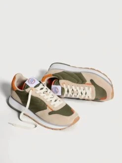 HOFF Mens Rhodes Trainers Beige/Green -Casa Moda Store hoff mens rhodes trainers beige green northern ireland belfast lisburn 677