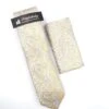 Knightbridge Tie & Pocket Square Set Beige/Blue Paisley