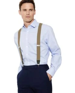 Knightsbridge Mens Trousers Braces Beige/Silver -Casa Moda Store knightsbridge mens trousers braces beige silver northern ireland belfast lisburn 879