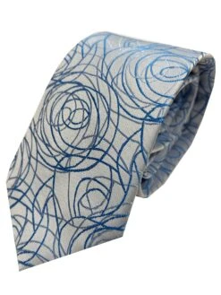Knightsbridge Neckwear Tie P310245-9 Swirl Blue