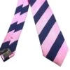 Knightsbridge Skinny Tie Navy/Pink Stripe