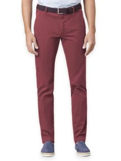 LCDN By Nalo Bruno Stretch Mens Chino Trousers Rose Red