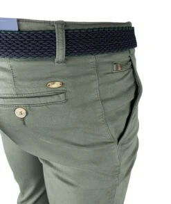 LCDN By Nalo Men's Chinos Bruno Stretch Trousers With Belt Olive Green -Casa Moda Store lcdn by nalo mens chinos bruno stretch trousers with belt olive green northern ireland 581