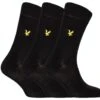 Lyle & Scott Angus 3 Pack Socks Black 7-11UK 1 Lyle & Scott Angus 3 Pack Socks Black 7-11UK -Casa Moda Store lyle scott angus 3 pack socks black 7 11uk northern ireland belfast lisburn 365
