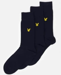 Lyle & Scott Angus 3 Pack Socks Navy 7-11UK -Casa Moda Store lyle scott angus 3 pack socks navy 7 11uk northern ireland belfast lisburn 877