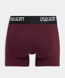 Lyle & Scott Barclay 3-Pack Cotton Men's Boxer Briefs Black,Grey,Wine -Casa Moda Store lyle scott barclay 3 pack cotton mens boxer briefs black grey wine northern ireland 481