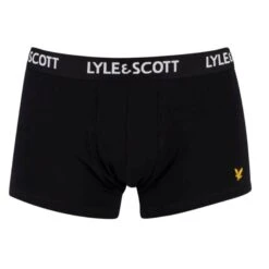Lyle & Scott Barclay 3-Pack Cotton Men's Boxer Briefs Black -Casa Moda Store lyle scott barclay 3 pack cotton mens boxer briefs black northern ireland belfast 657