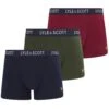 Lyle & Scott Barclay Boxer Briefs 3 Pack Ruby/Peacoat/Ivy -Casa Moda Store lyle scott barclay boxer briefs 3 pack ruby peacoat ivy northern ireland belfast lisburn 114