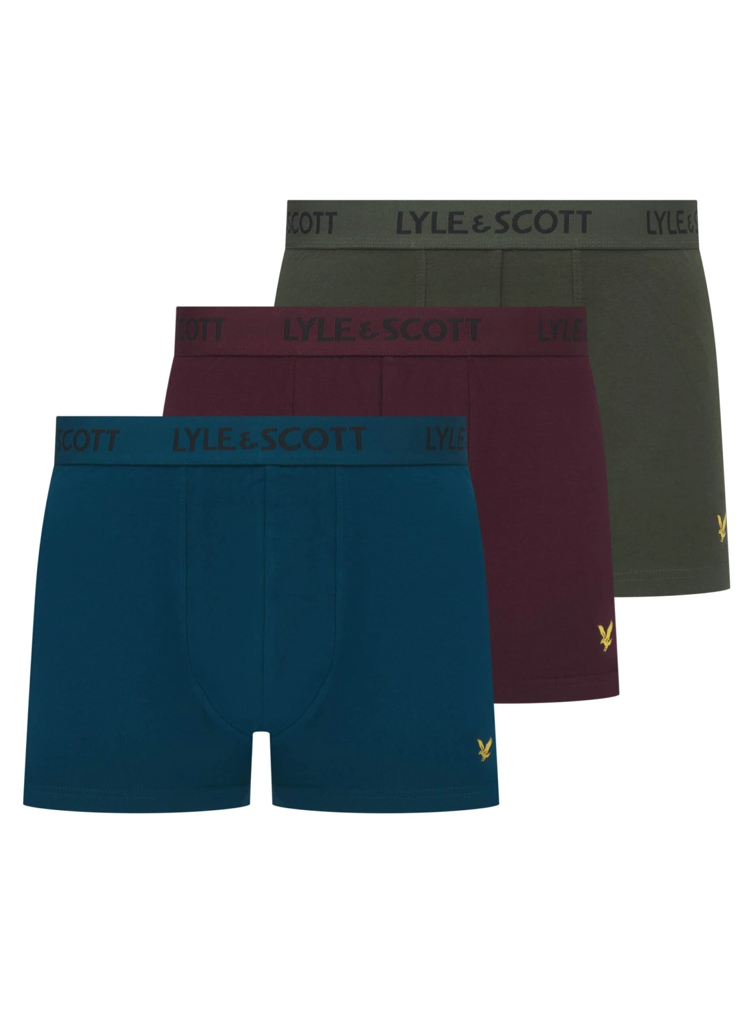 Lyle & Scott Barclay Boxers Climbing Ivy/ Salior Blue/ Wine 3 Lyle & Scott Barclay Boxers Climbing Ivy/ Salior Blue/ Wine