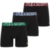 Lyle & Scott Daniel Boxer Briefs 3 Pack Black Multi Waistband -Casa Moda Store lyle scott daniel boxer briefs 3 pack black multi waistband northern ireland belfast 768