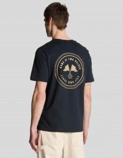 Lyle & Scott Game Of Two Halves T-Shirt Dark Navy/Mojave -Casa Moda Store lyle scott game of two halves t shirt dark navy mojave northern ireland belfast lisburn 146