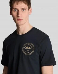 Lyle & Scott Game Of Two Halves T-Shirt Dark Navy/Mojave -Casa Moda Store lyle scott game of two halves t shirt dark navy mojave northern ireland belfast lisburn 936