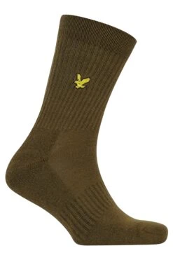 Lyle & Scott Hamilton 3 Pack Socks Dark Olive / White / Black -Casa Moda Store lyle scott hamilton 3 pack socks dark olive white black northern ireland belfast 915