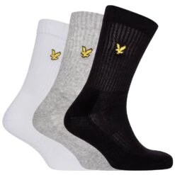 Lyle & Scott - Hamilton 3 Pack Sport Socks 7-11 UK -Casa Moda Store lyle scott hamilton 3 pack sport socks 7 11 uk northern ireland belfast lisburn 779