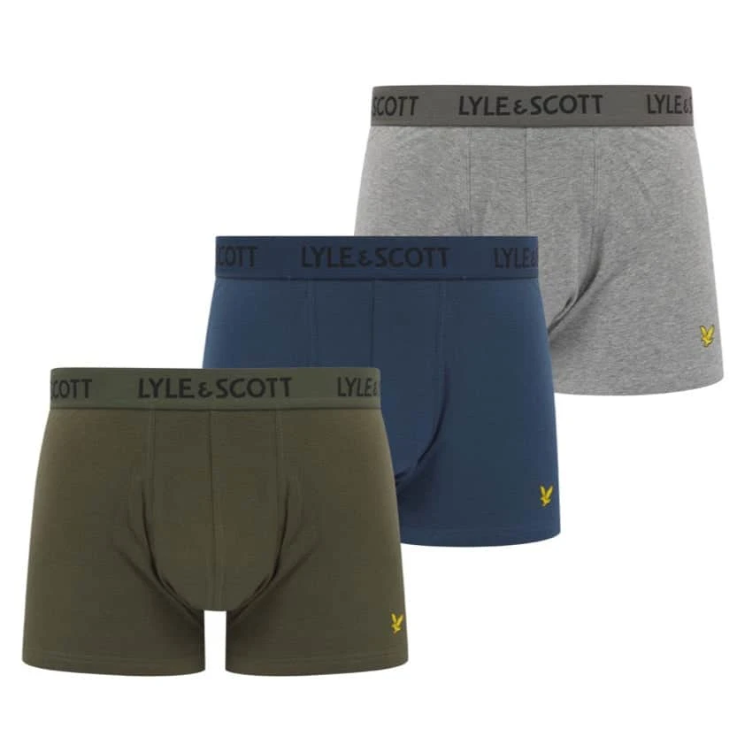 Lyle & Scott Men's Boxers Barclay 3-Pack Cotton Briefs Dark Denim,Grey,Beetle 3 Lyle & Scott Men's Boxers Barclay 3-Pack Cotton Briefs Dark Denim,Grey,Beetle