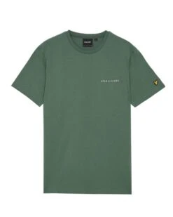Lyle & Scott Mens Embroidered T-Shirt Duck Green/Cove -Casa Moda Store lyle scott mens embroidered t shirt duck green cove northern ireland belfast lisburn 844
