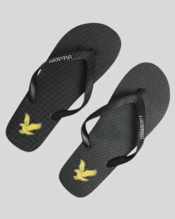 Lyle & Scott Mens Flip Flops Jet Black -Casa Moda Store lyle scott mens flip flops jet black northern ireland belfast lisburn 473