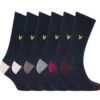 Lyle & Scott Mens Graham 5 Pack Socks Peacoat Multi -Casa Moda Store lyle scott mens graham 5 pack socks peacoat multi northern ireland belfast lisburn 584