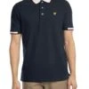 Lyle & Scott Mens Half Tipped Polo Shirt Navy