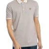 Lyle & Scott Mens Half Tipped Polo Shirt Pale Grey -Casa Moda Store lyle scott mens half tipped polo shirt pale grey northern ireland belfast lisburn 188