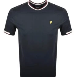 Lyle & Scott Mens Half Tipped T-Shirt Navy -Casa Moda Store lyle scott mens half tipped t shirt navy northern ireland belfast lisburn 485