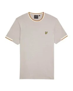 Lyle & Scott Mens Half Tipped T-Shirt Pale Grey -Casa Moda Store lyle scott mens half tipped t shirt pale grey northern ireland belfast lisburn 693