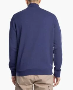 Lyle & Scott Mens Loopback Quarter Zip Sweatshirt Deep Indigo -Casa Moda Store lyle scott mens loopback quarter zip sweatshirt deep indigo northern ireland belfast 964
