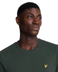 Lyle & Scott Mens Pique T-Shirt Deep Green -Casa Moda Store lyle scott mens pique t shirt deep green northern ireland belfast lisburn 478