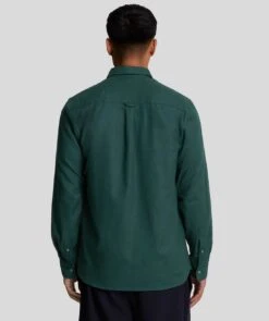 Lyle & Scott Mens Plain Flannel Shirt Argyle Teal -Casa Moda Store lyle scott mens plain flannel shirt argyle teal northern ireland belfast lisburn 432