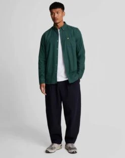 Lyle & Scott Mens Plain Flannel Shirt Argyle Teal -Casa Moda Store lyle scott mens plain flannel shirt argyle teal northern ireland belfast lisburn 489