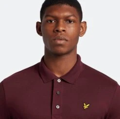 Lyle & Scott Men's Plain Polo Shirt Burgundy -Casa Moda Store lyle scott mens plain polo shirt burgundy northern ireland belfast lisburn 680
