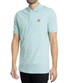 Lyle & Scott Mens Plain Polo Shirt Future Blue
