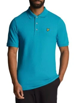 Lyle & Scott Men's Plain Polo Shirt Leisure Blue