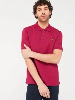Lyle & Scott Mens Plain Polo Shirt Rich Burgundy -Casa Moda Store lyle scott mens plain polo shirt rich burgundy northern ireland belfast lisburn 486