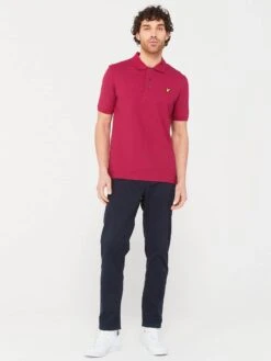 Lyle & Scott Mens Plain Polo Shirt Rich Burgundy -Casa Moda Store lyle scott mens plain polo shirt rich burgundy northern ireland belfast lisburn 785