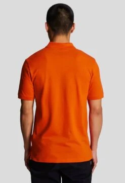 Lyle & Scott Men's Plain Polo Shirt Tangerine Tango -Casa Moda Store lyle scott mens plain polo shirt tangerine tango northern ireland belfast lisburn 561