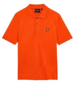Lyle & Scott Men's Plain Polo Shirt Tangerine Tango -Casa Moda Store lyle scott mens plain polo shirt tangerine tango northern ireland belfast lisburn 568