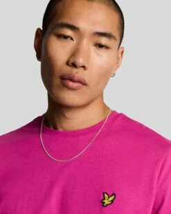 Lyle & Scott Mens Plain T-Shirt Fuchsia -Casa Moda Store lyle scott mens plain t shirt fuchsia northern ireland belfast lisburn 873