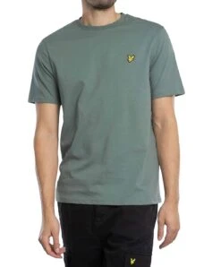 Lyle & Scott Mens Plain T-Shirt Green Mercurial