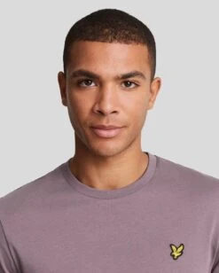 Lyle & Scott Mens Plain T-Shirt Highland Mauve -Casa Moda Store lyle scott mens plain t shirt highland mauve northern ireland belfast lisburn 436
