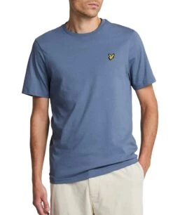 Lyle & Scott Mens Plain T-Shirt Mist Blue